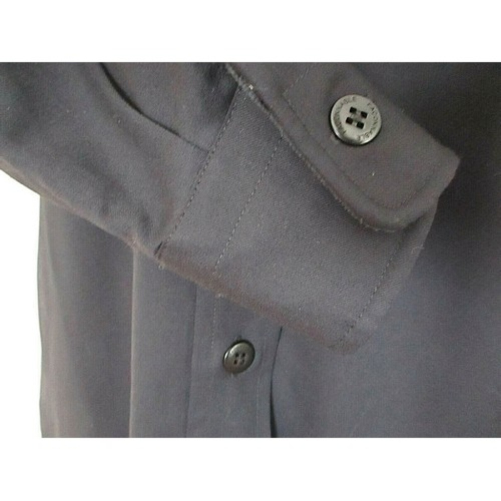 Faconnable Black Lined Button Tunic Top Jacket - image 6